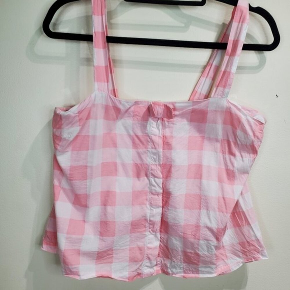 Kate Spade pink and white tank size medium